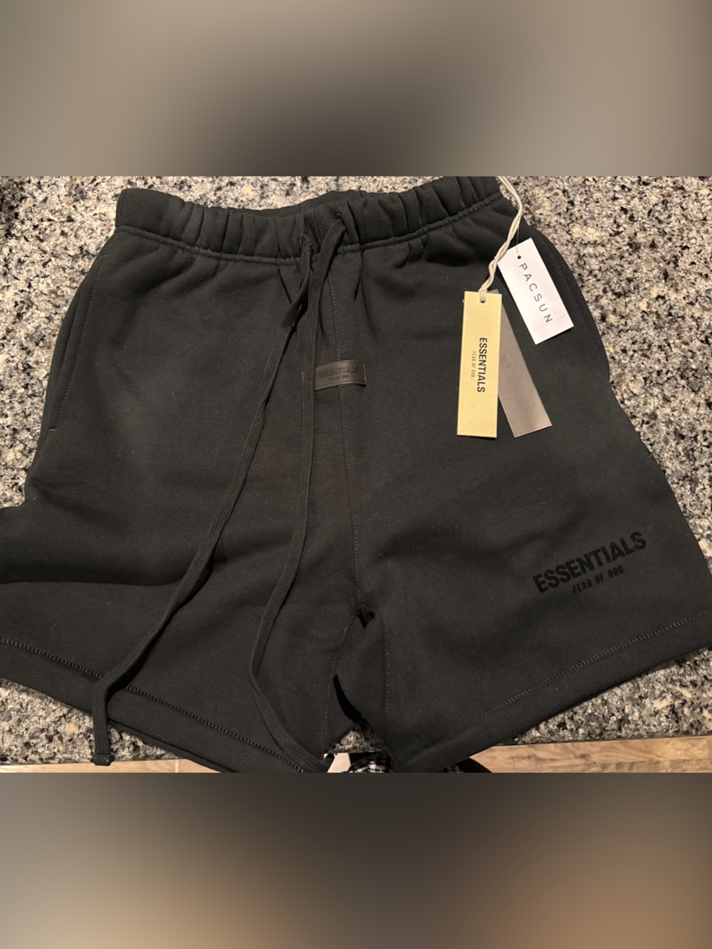 Essentials Women's Black Athletic Drawstring Shorts